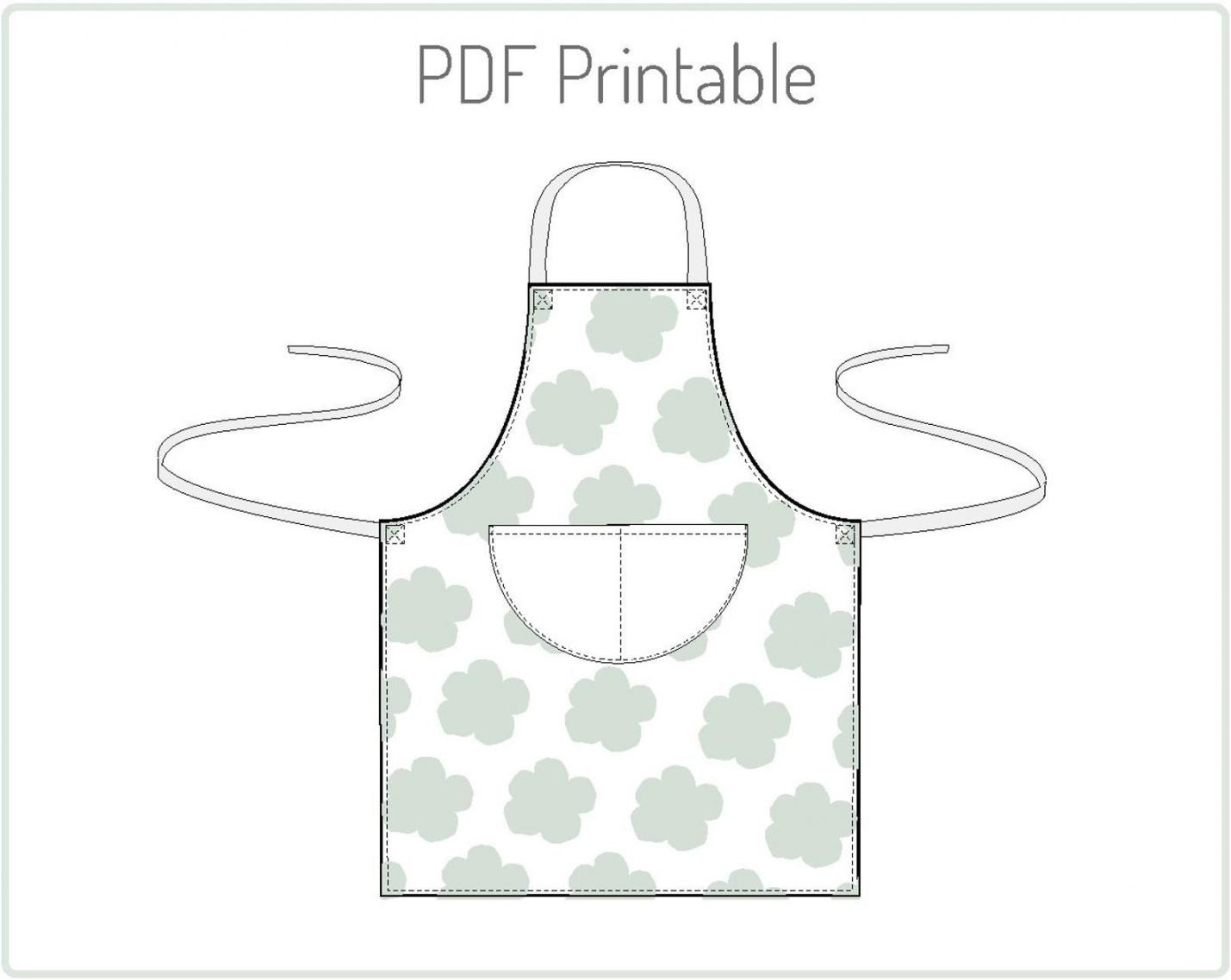 Apron PDF Sewing Pattern & Instructions - Etsy  Christmas sewing
