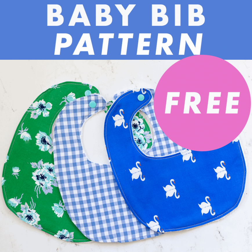 Baby Bib Pattern - FREE Sewing Pattern in Four Sizes! - Coral + Co.
