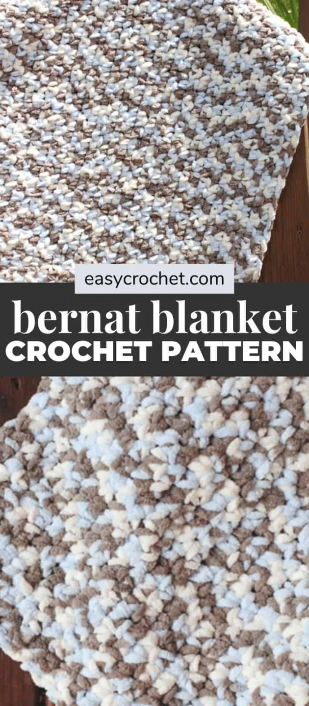 Bernat Blanket Free Crochet Baby Blanket Pattern - Crochet Bernat