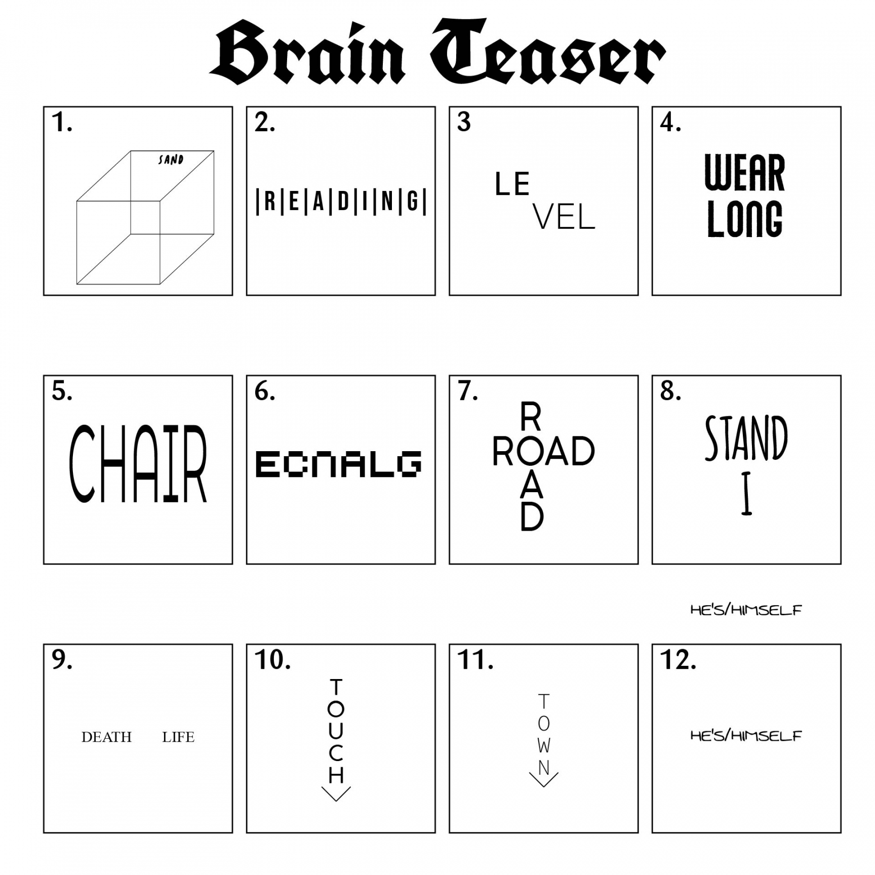 Best Brain Games Seniors Printable Worksheets - printablee