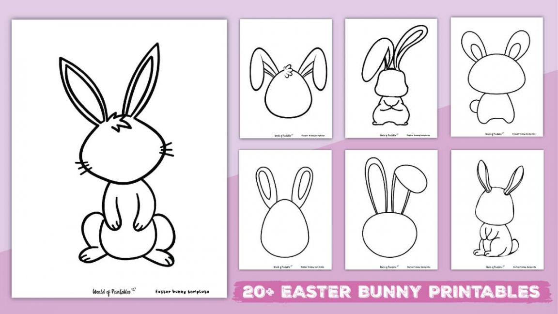 Best Easter Bunny Printables - World of Printables