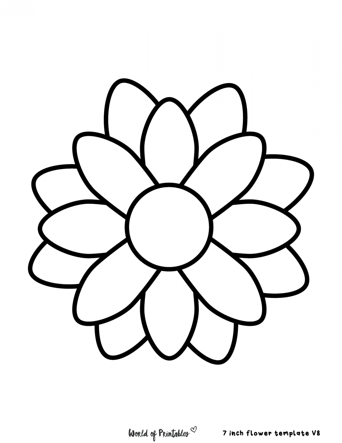 Best Free Flower Templates - World of Printables