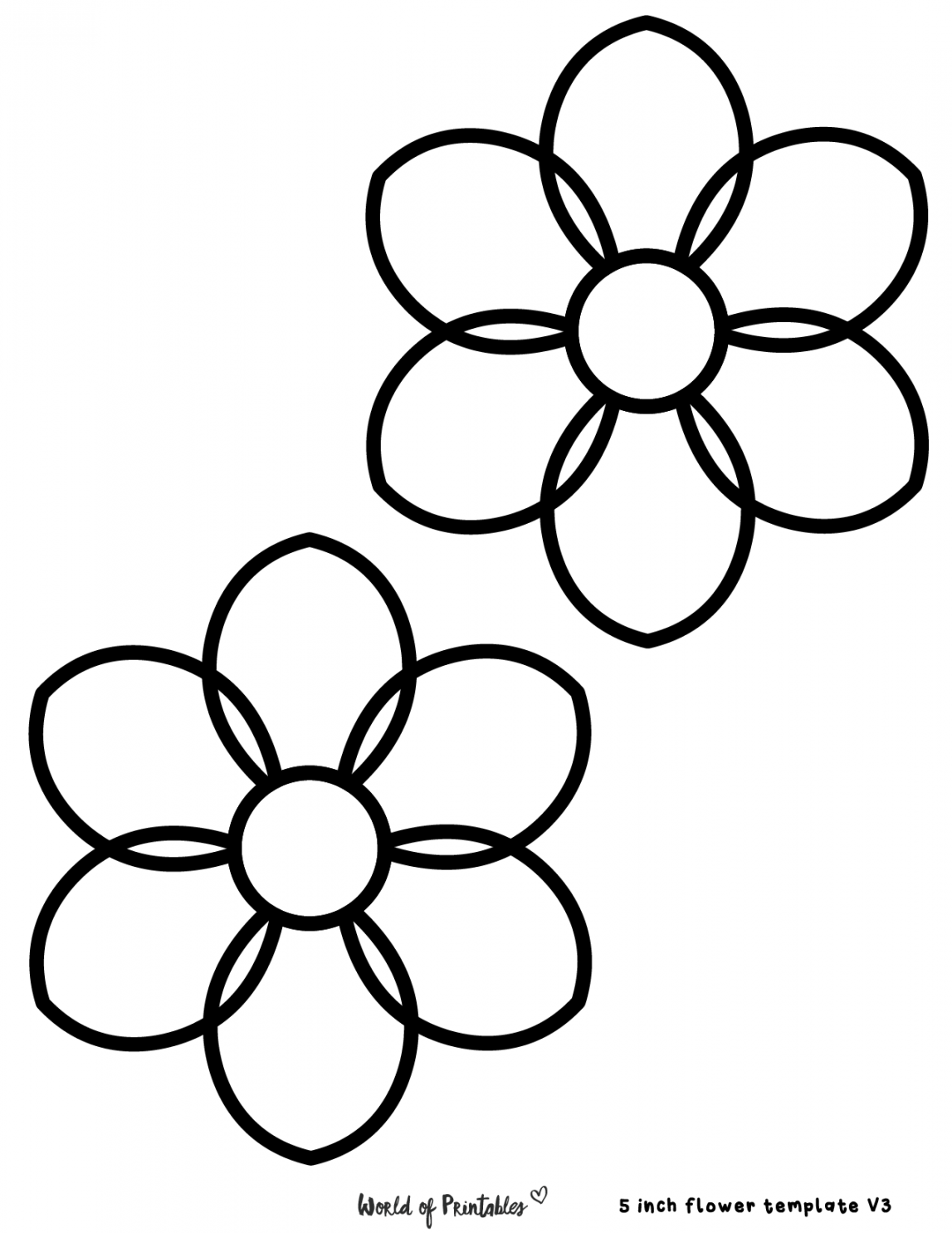 Best Free Flower Templates - World of Printables