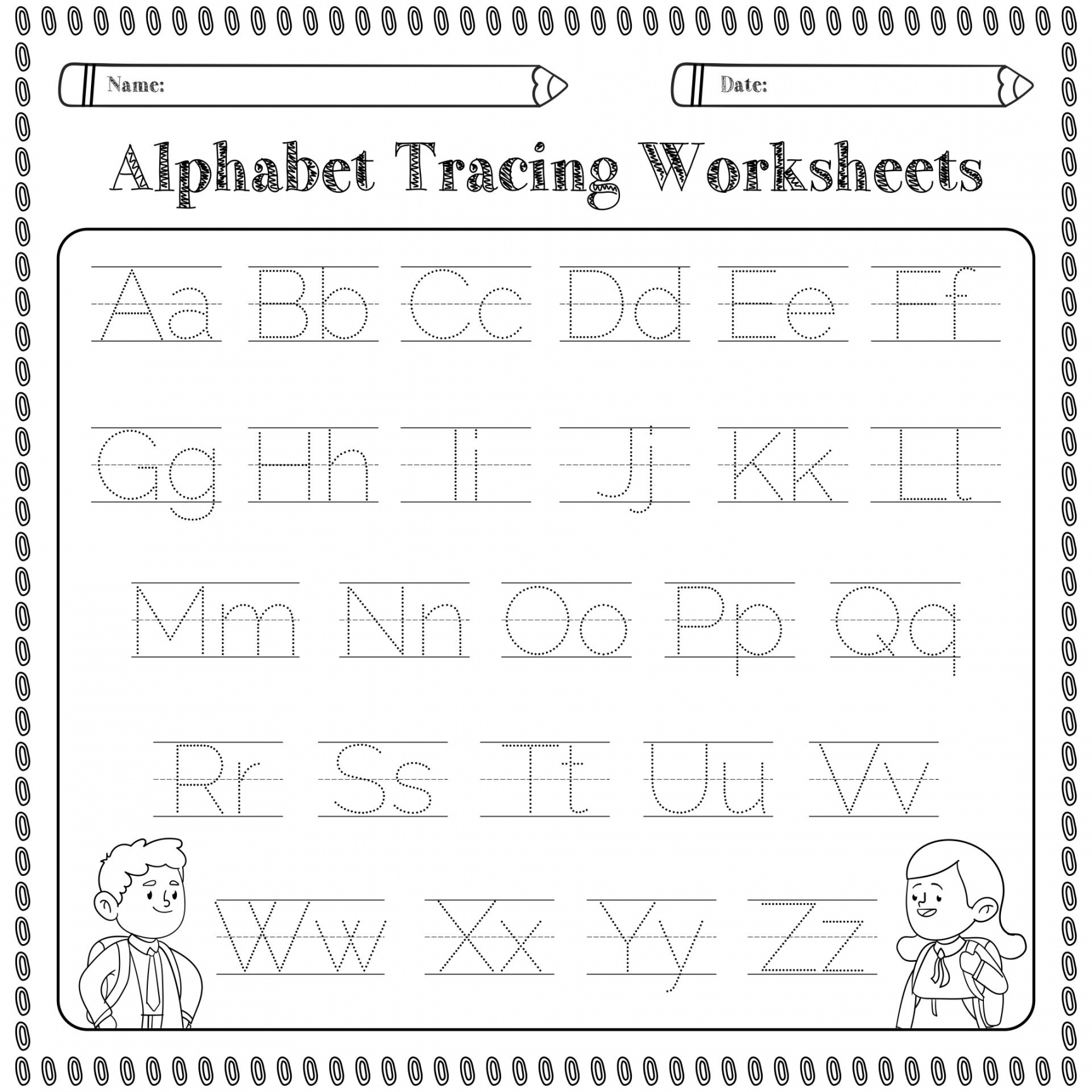 Best Free Printable Alphabet Worksheets Kindergarten