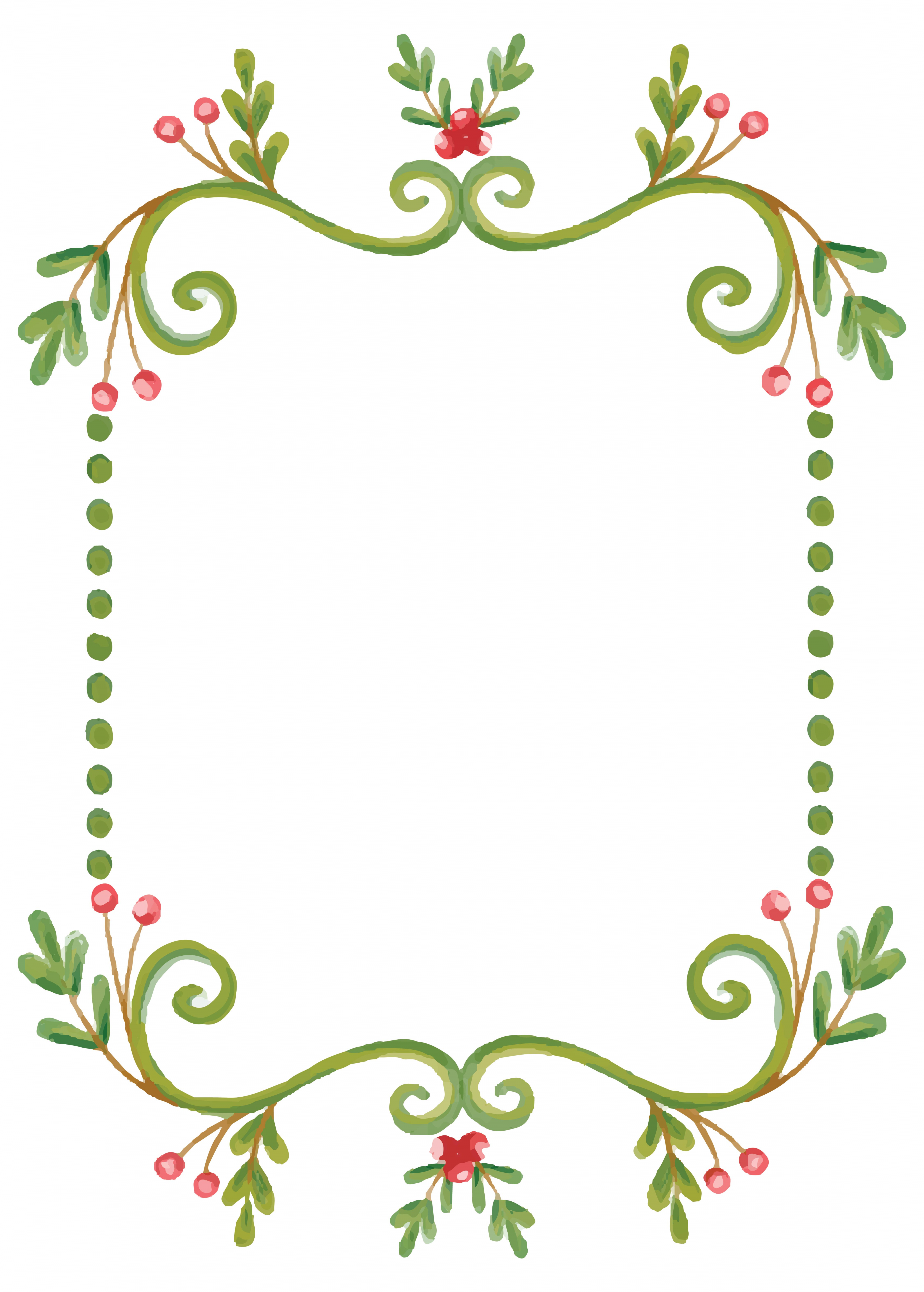 Best Free Printable Christmas Border Templates - printablee