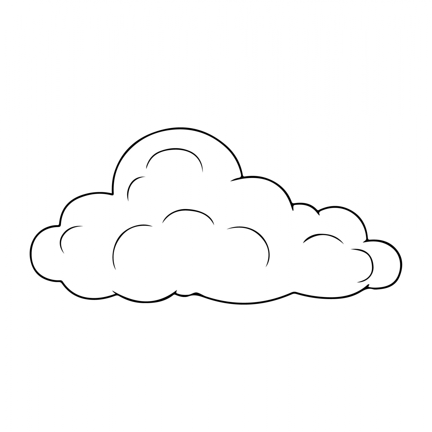 Best Free Printable Cloud Template - printablee