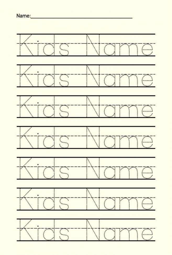 Best Preschool Name Tracing Printable - printablee