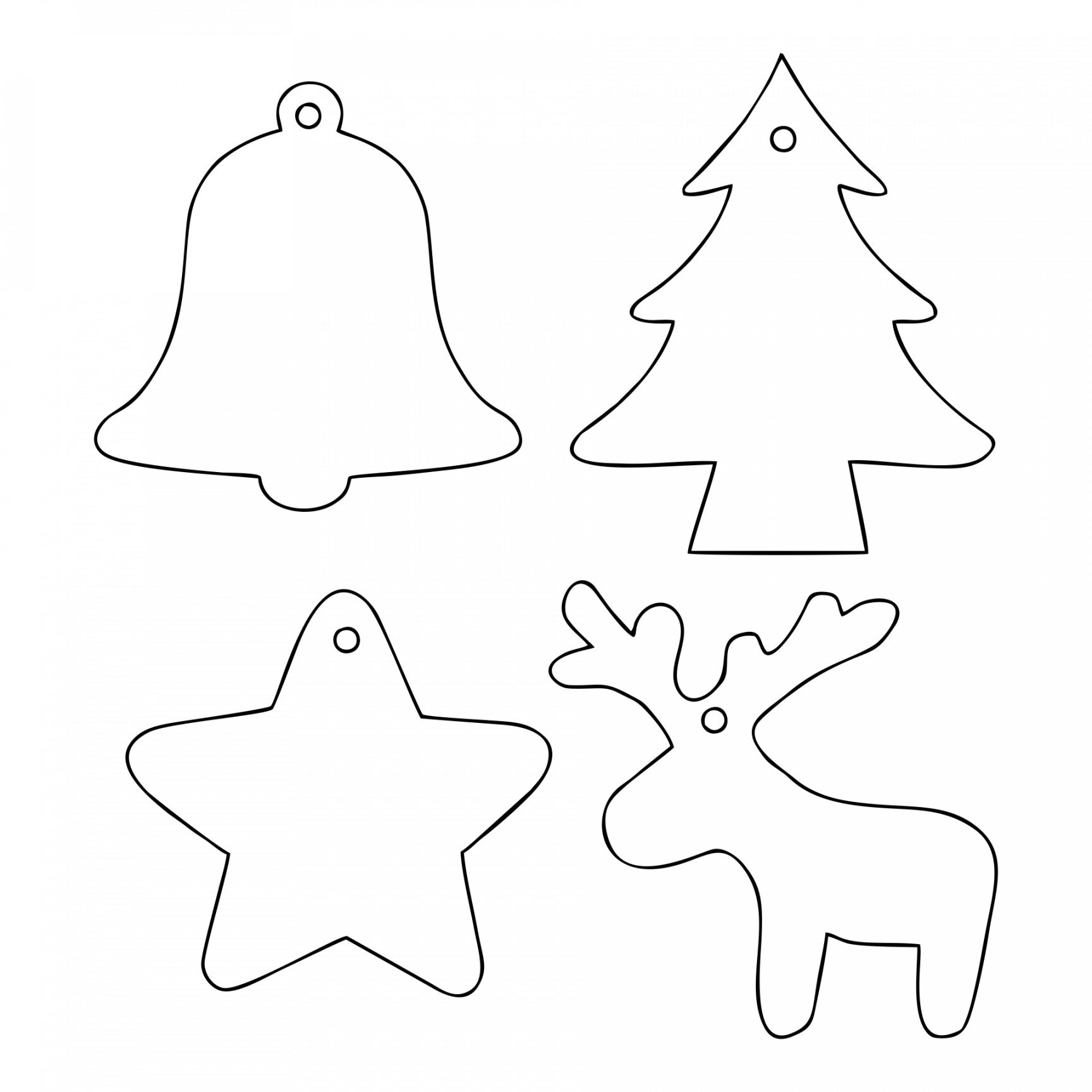 Best Printable Christmas Ornament Templates - printablee