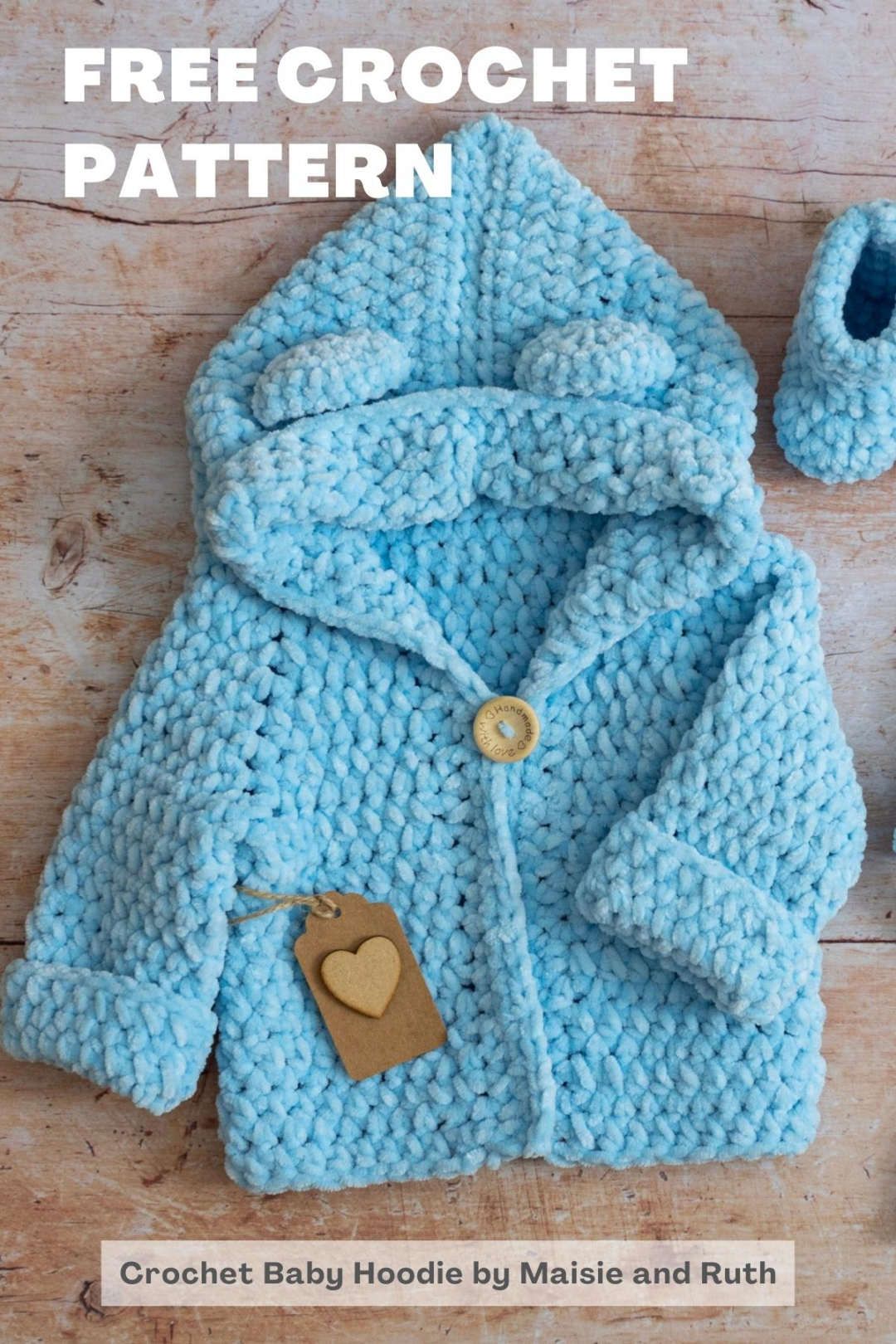Crochet Baby Hoodie (With Ears - Free Pattern) - Maisie and Ruth