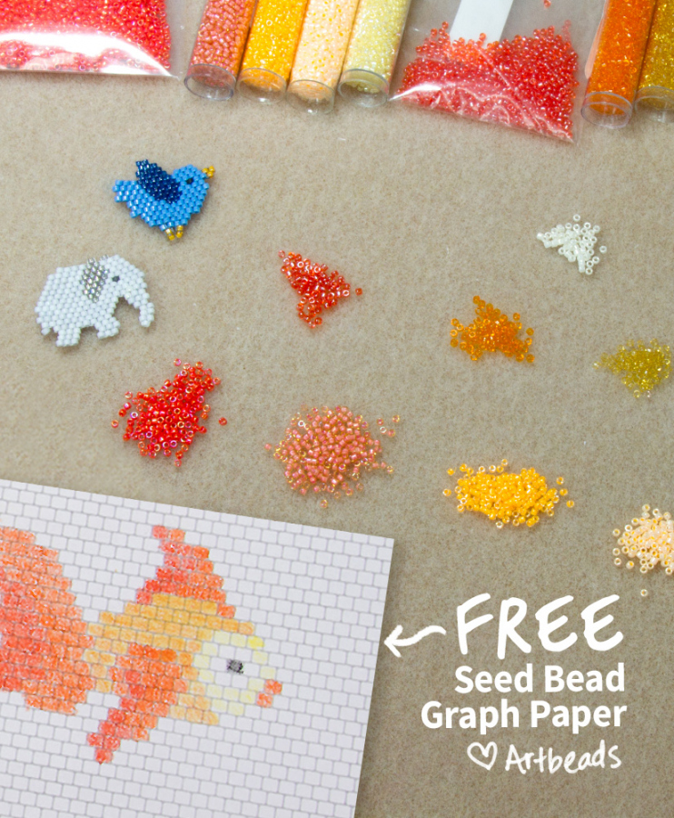 Designer Downloads - Free Printable Seed Bead Graph Paper