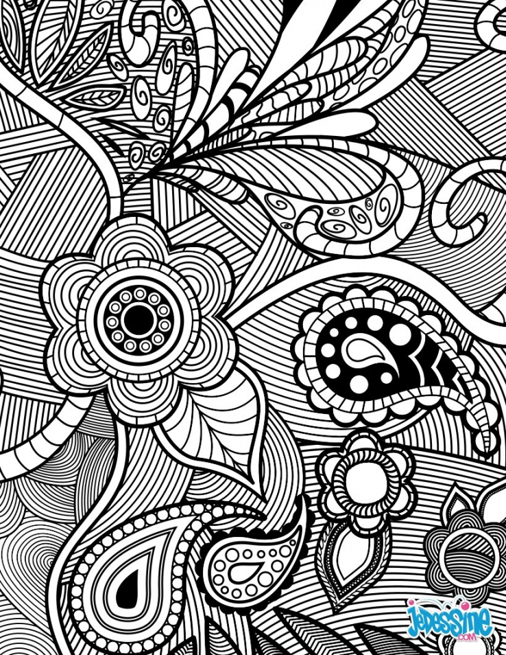 Drawing Art Therapy # (Relaxation) – Printable coloring pages
