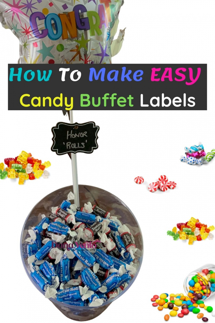 Easy Candy Buffet Labels ( Free Candy Idea Label Printable)