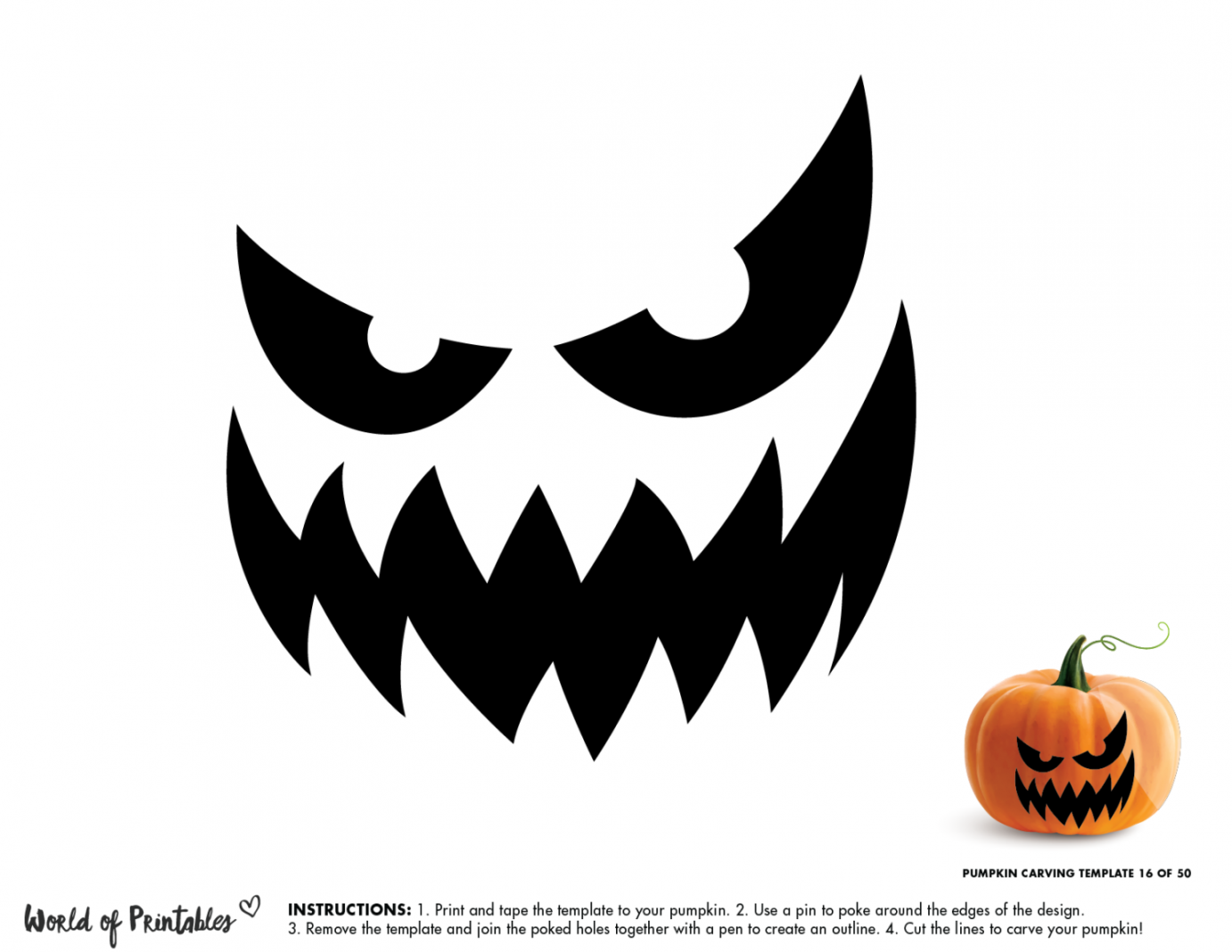 Easy Pumpkin Carving Stencils + The Ultimate Guide To Pumpkin