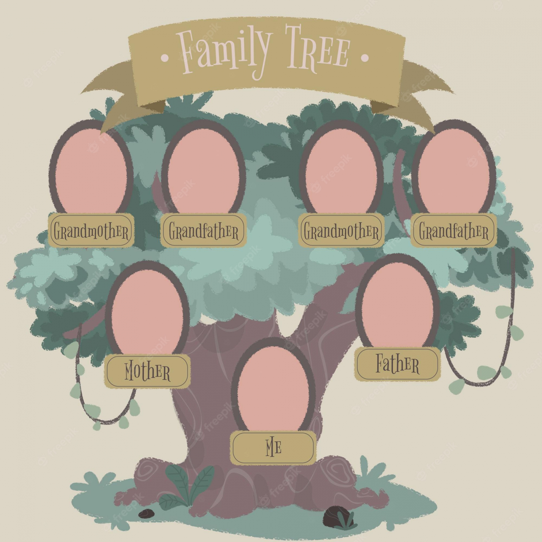 Family tree template Vectors & Illustrations for Free Download