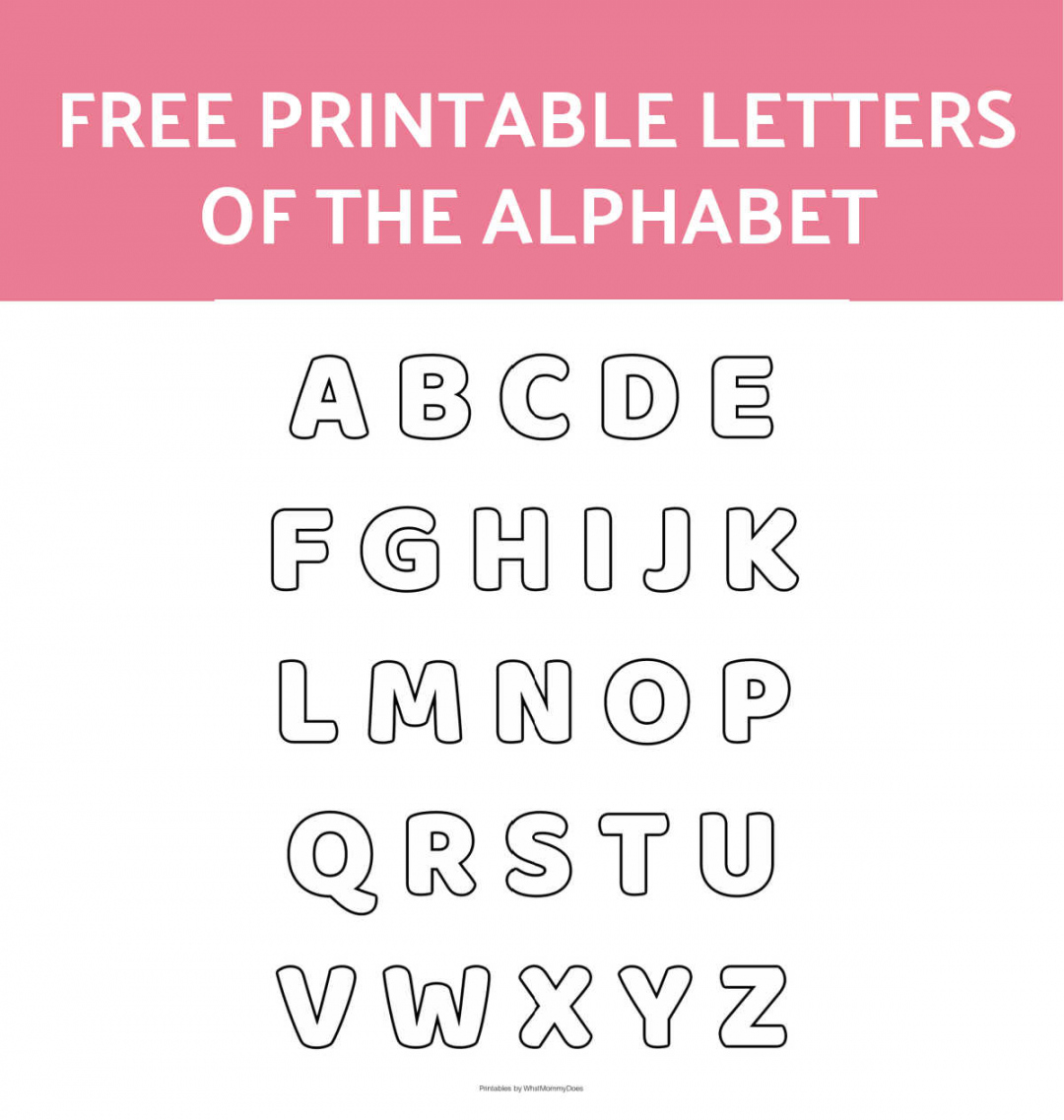 Free Alphabet Printables – Letters, Worksheets, Stencils & ABC
