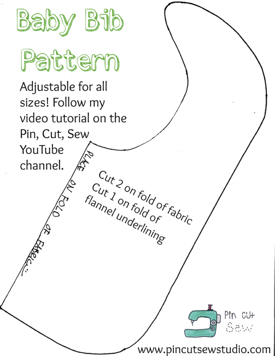 FREE Baby Bib Pattern and Beginner Friendly Tutorial — Pin Cut Sew