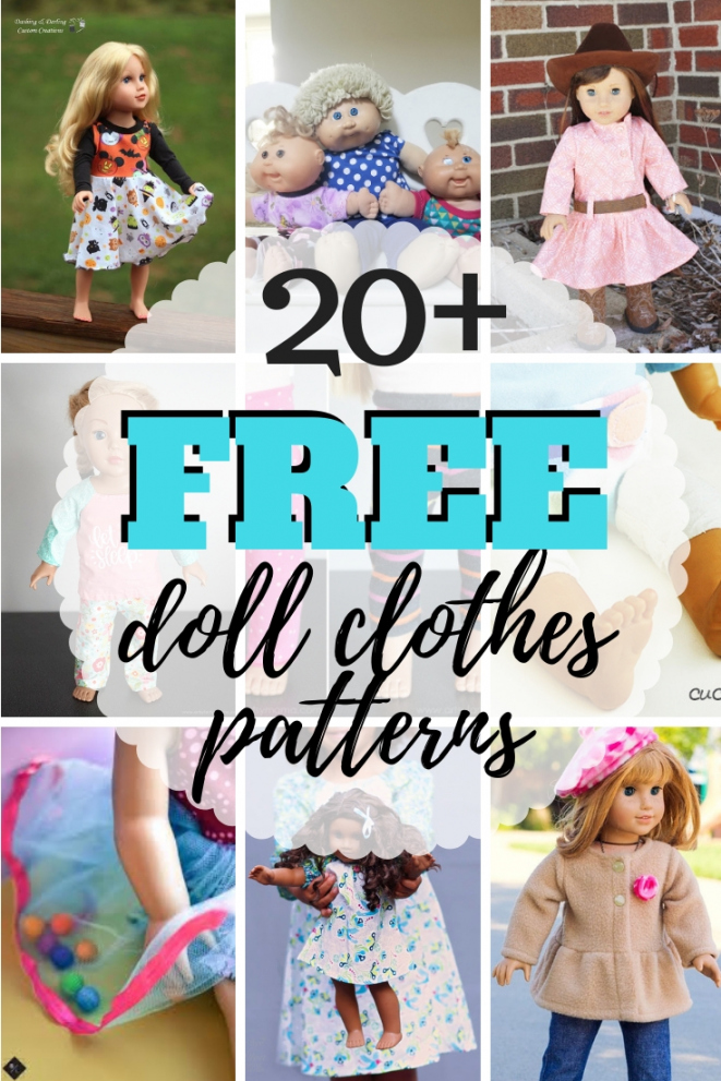Free Doll Clothes Patterns - For All Types of Dolls  Sew Simple Home
