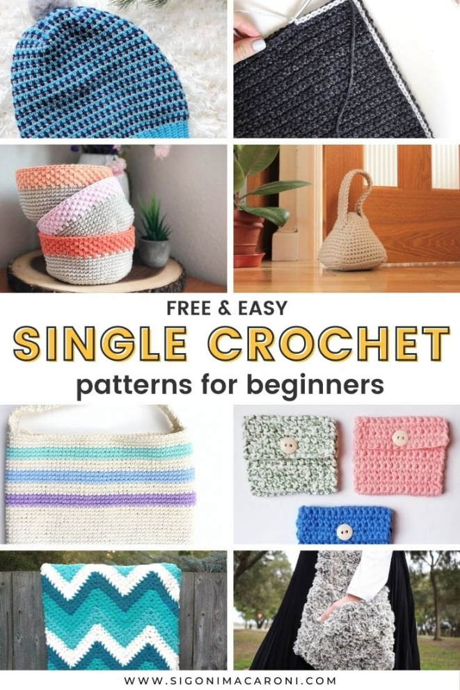 + Free Easy Single Crochet Patterns for Beginners -