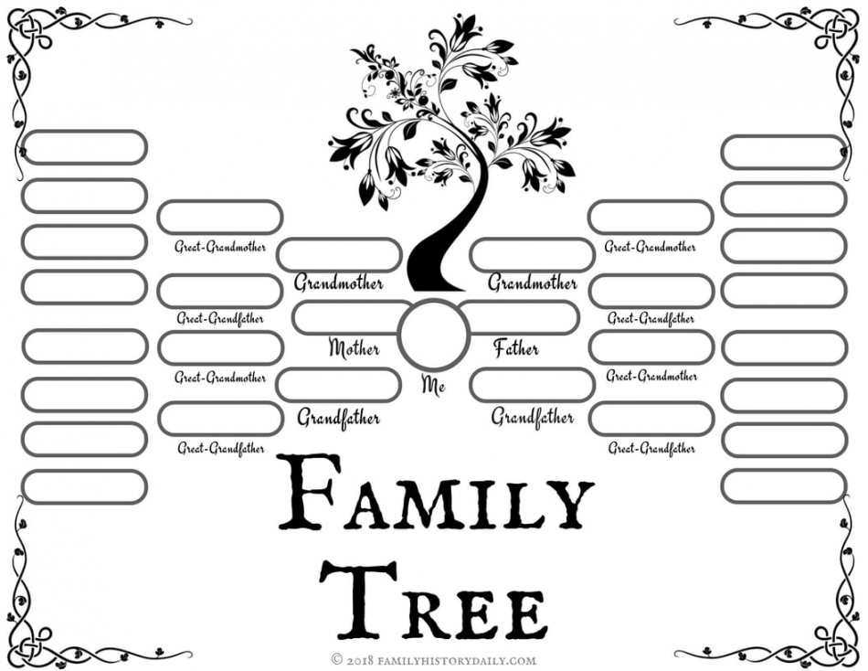 Free Family Tree Templates for Genealogy, Craft or School Projects