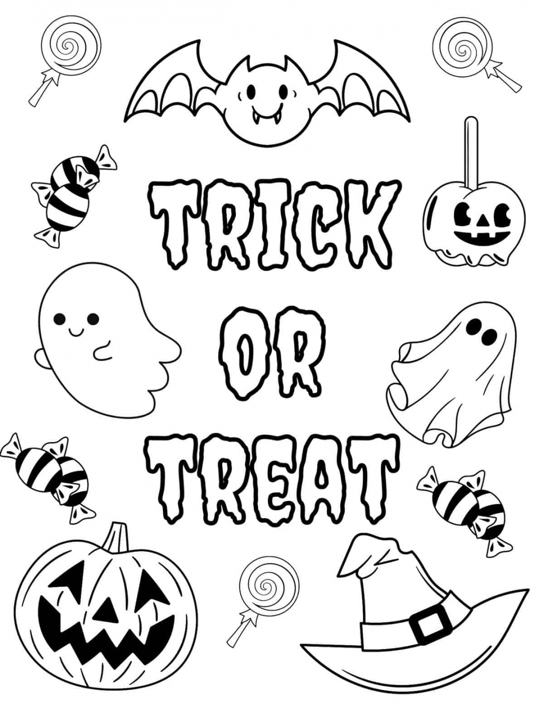 Free Halloween Coloring Pages for Kids & Adults - Prudent Penny