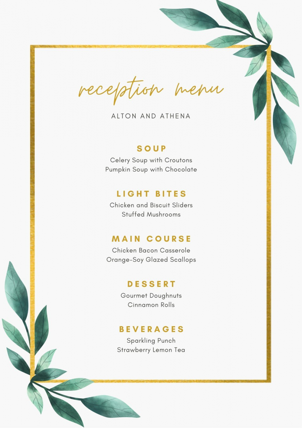 Free printable and customizable fancy menu templates  Canva