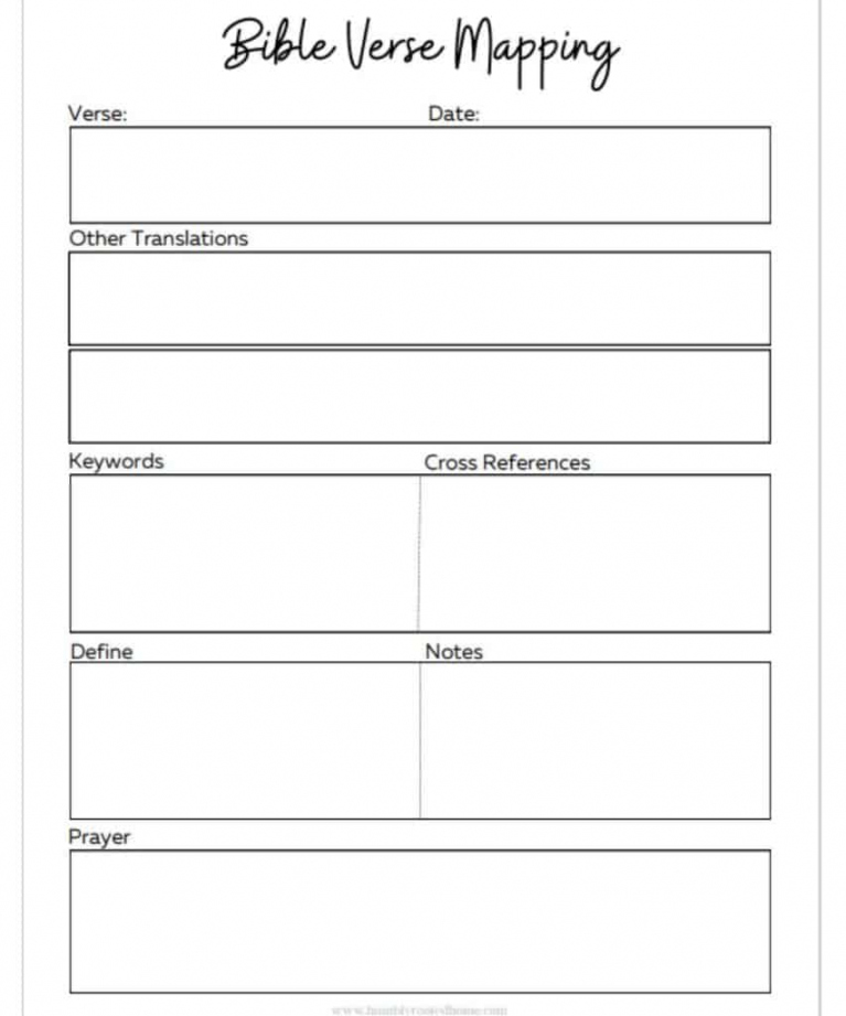 Free Printable Bible Study Worksheets for Christian Women!