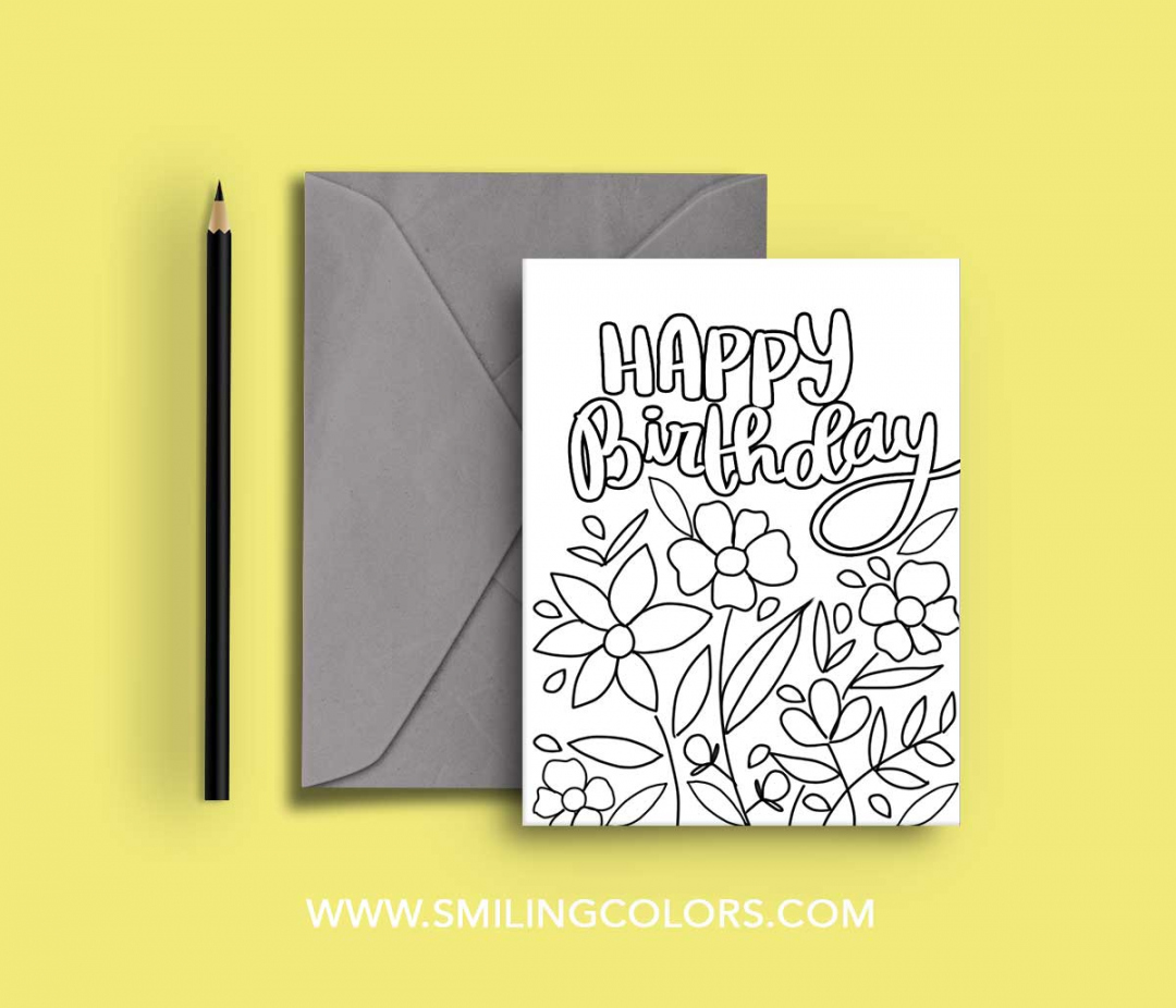 Free Printable Birthday Card Designs - Smiling Colors