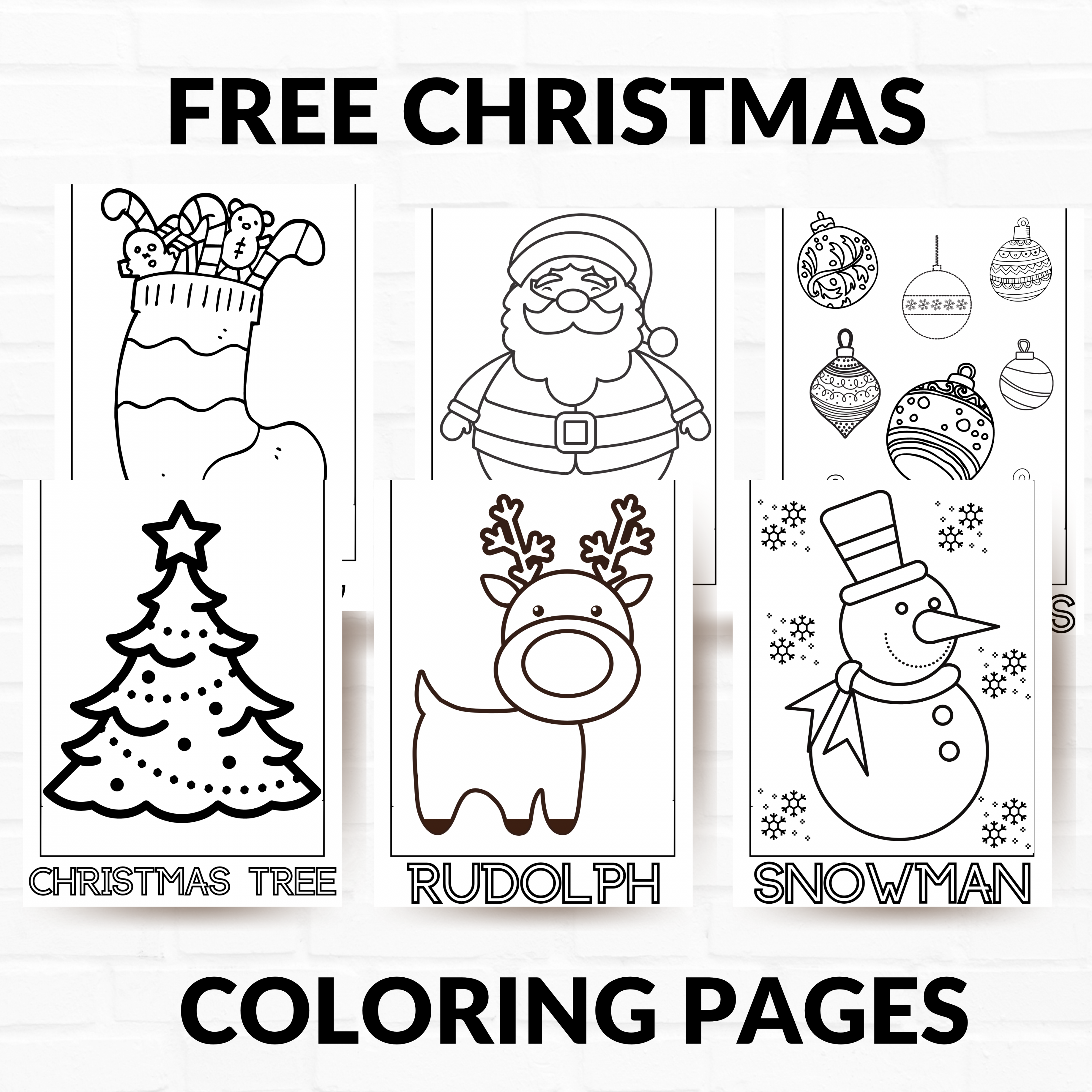 Free Printable Christmas Coloring Pages - About a Mom