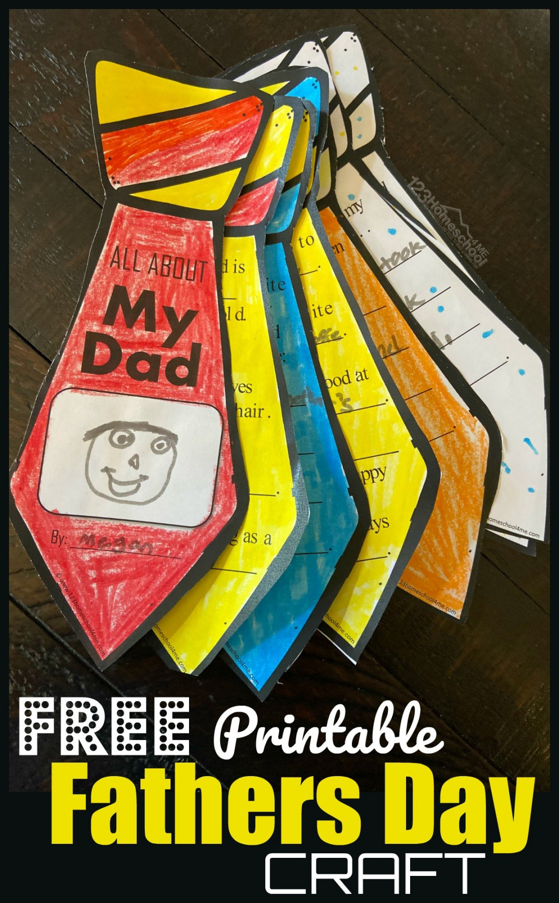 FREE Printable Fathers Day Craft
