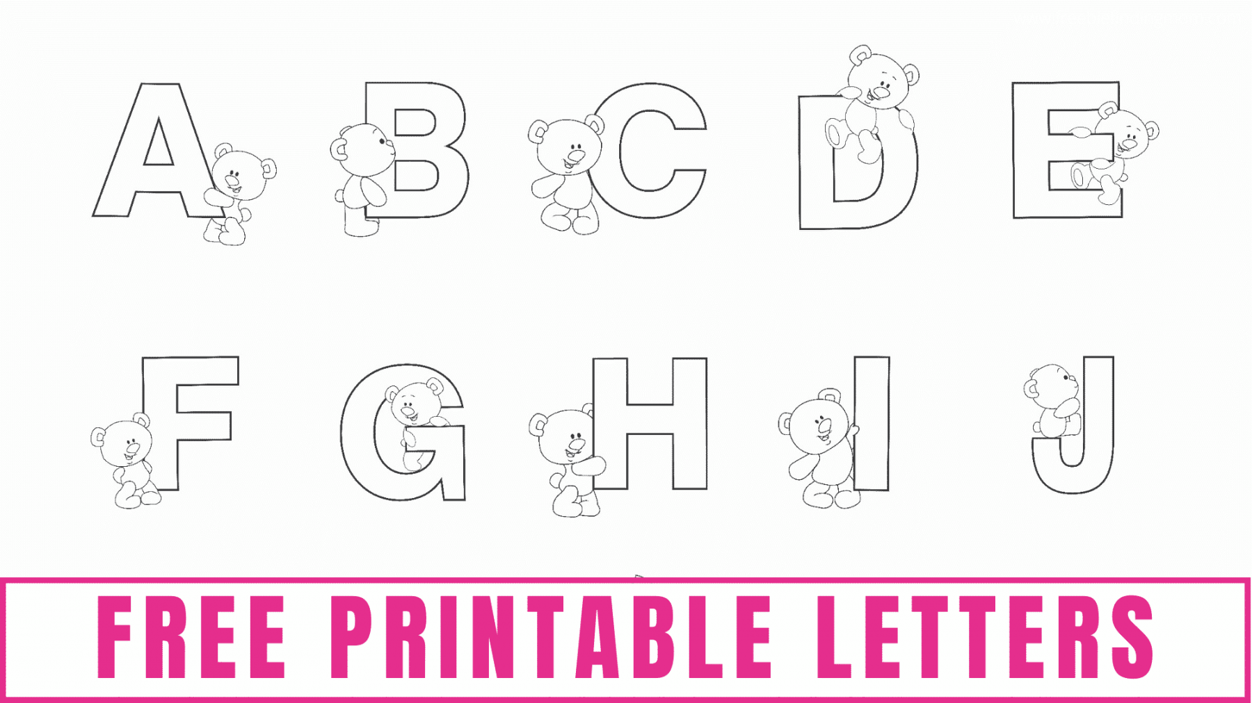 Free Printable Letters and Alphabet Letters - Freebie Finding Mom