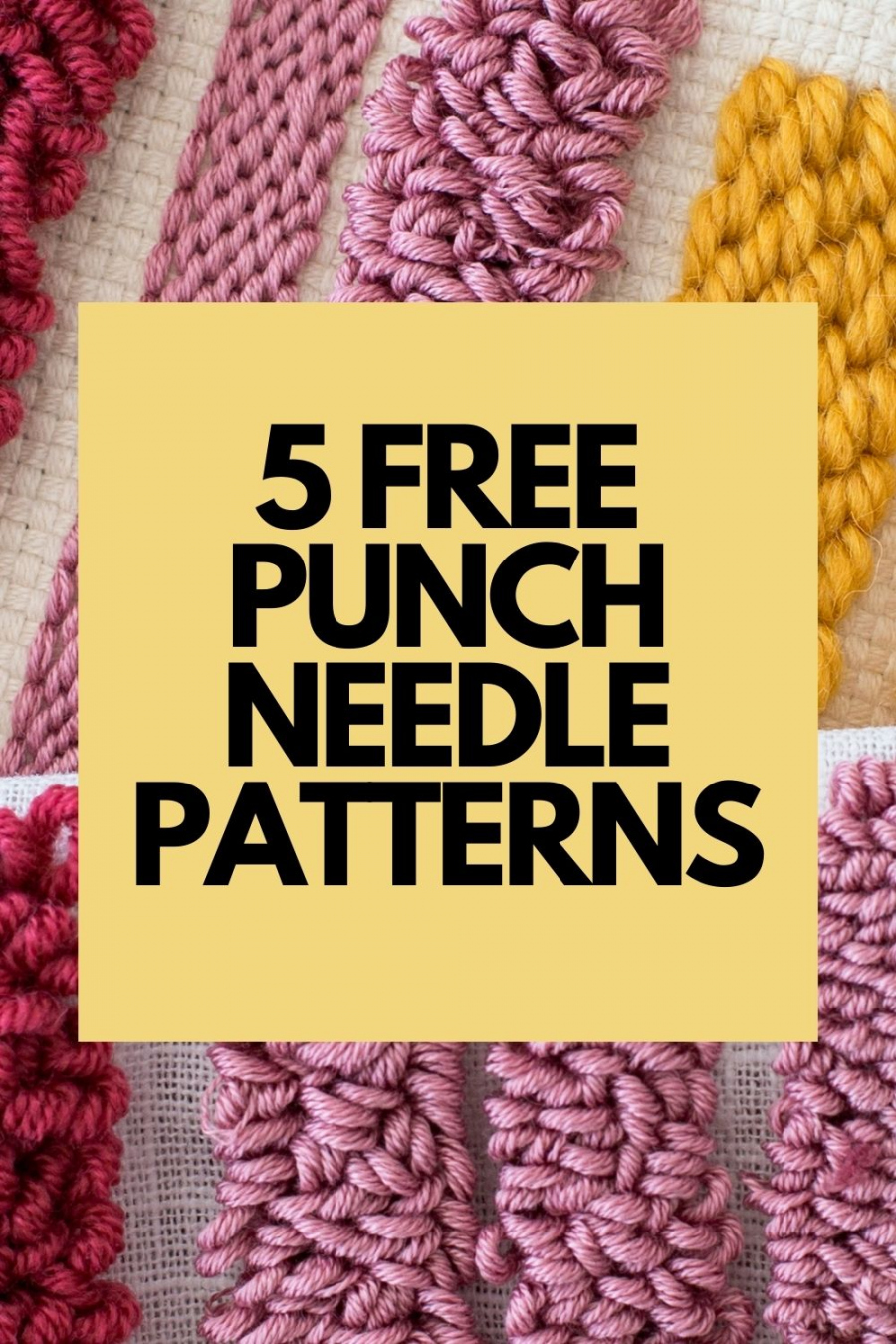 Free Printable Punch Needle Patterns - Crewel Ghoul