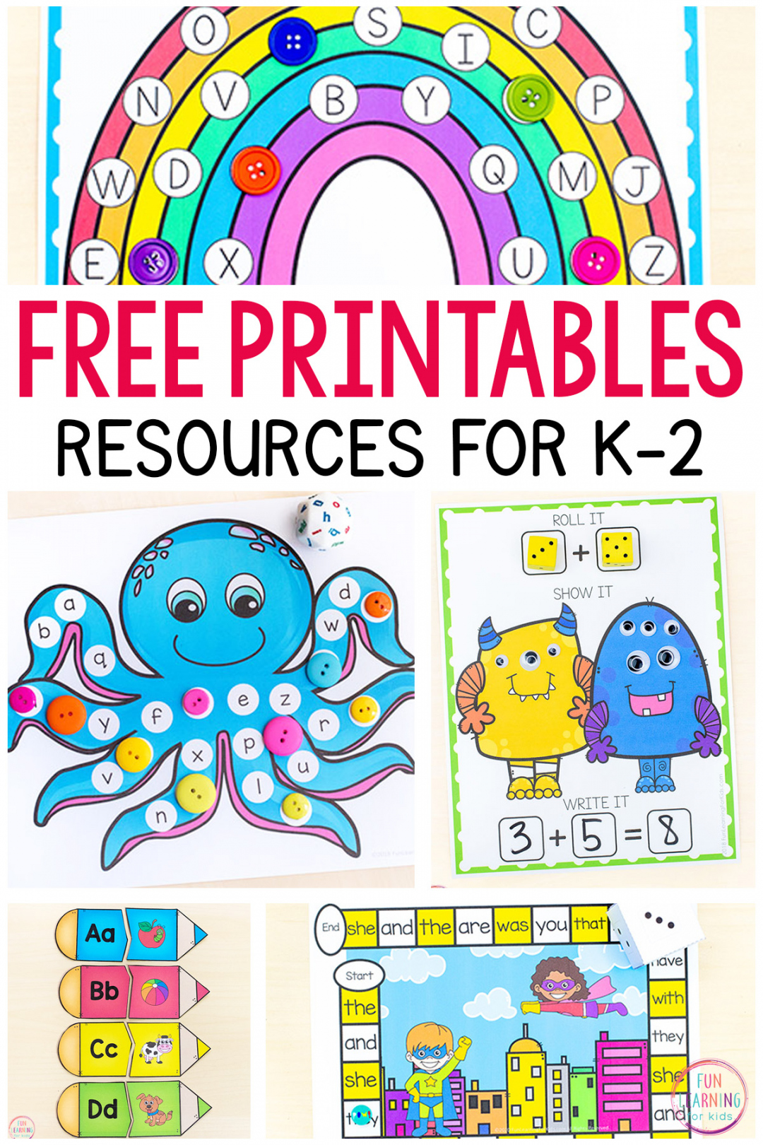 + Free Printables and Activities for Kids