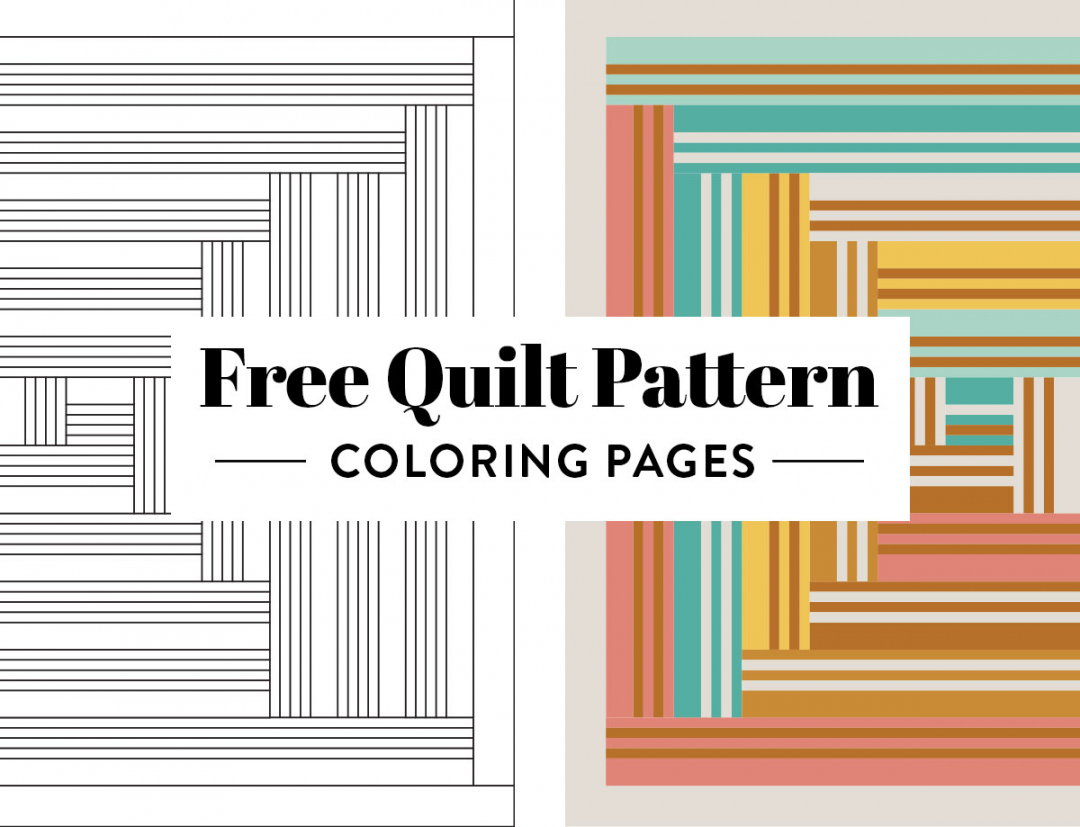 Free Quilt Pattern Coloring Pages: Print at Home! - Suzy Quilts