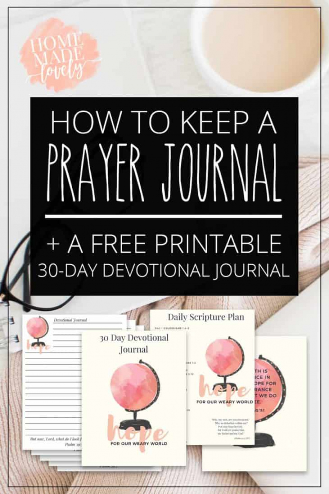 How to Keep a Prayer Journal + a FREE Printable -Day Devotional