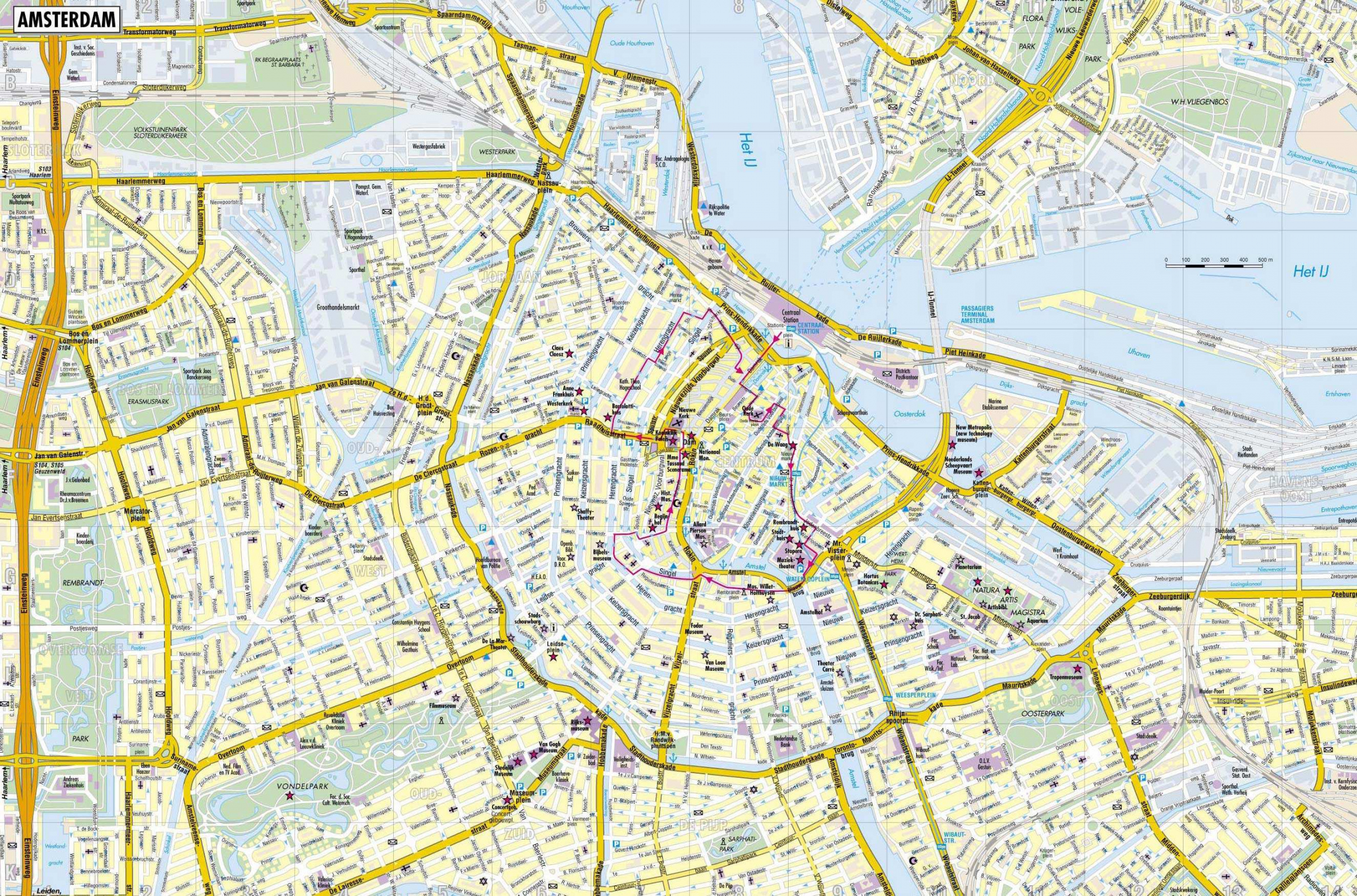 Large Amsterdam Maps for Free Download and Print  High-Resolution