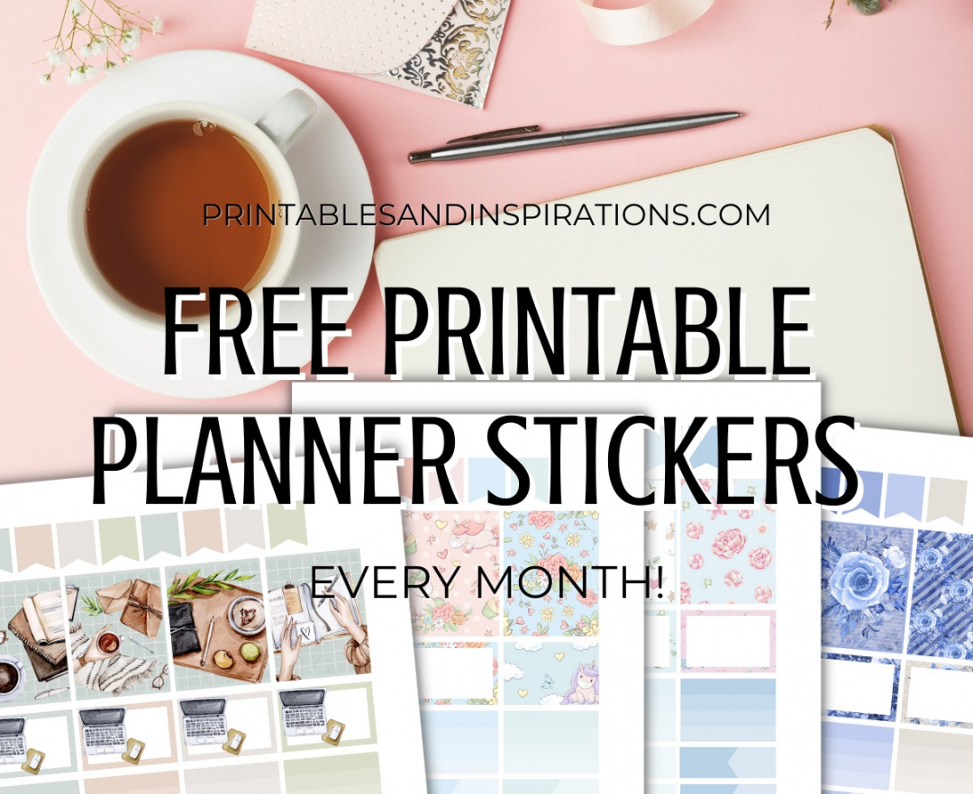 List of Planner Stickers - Free Printable - Printables and