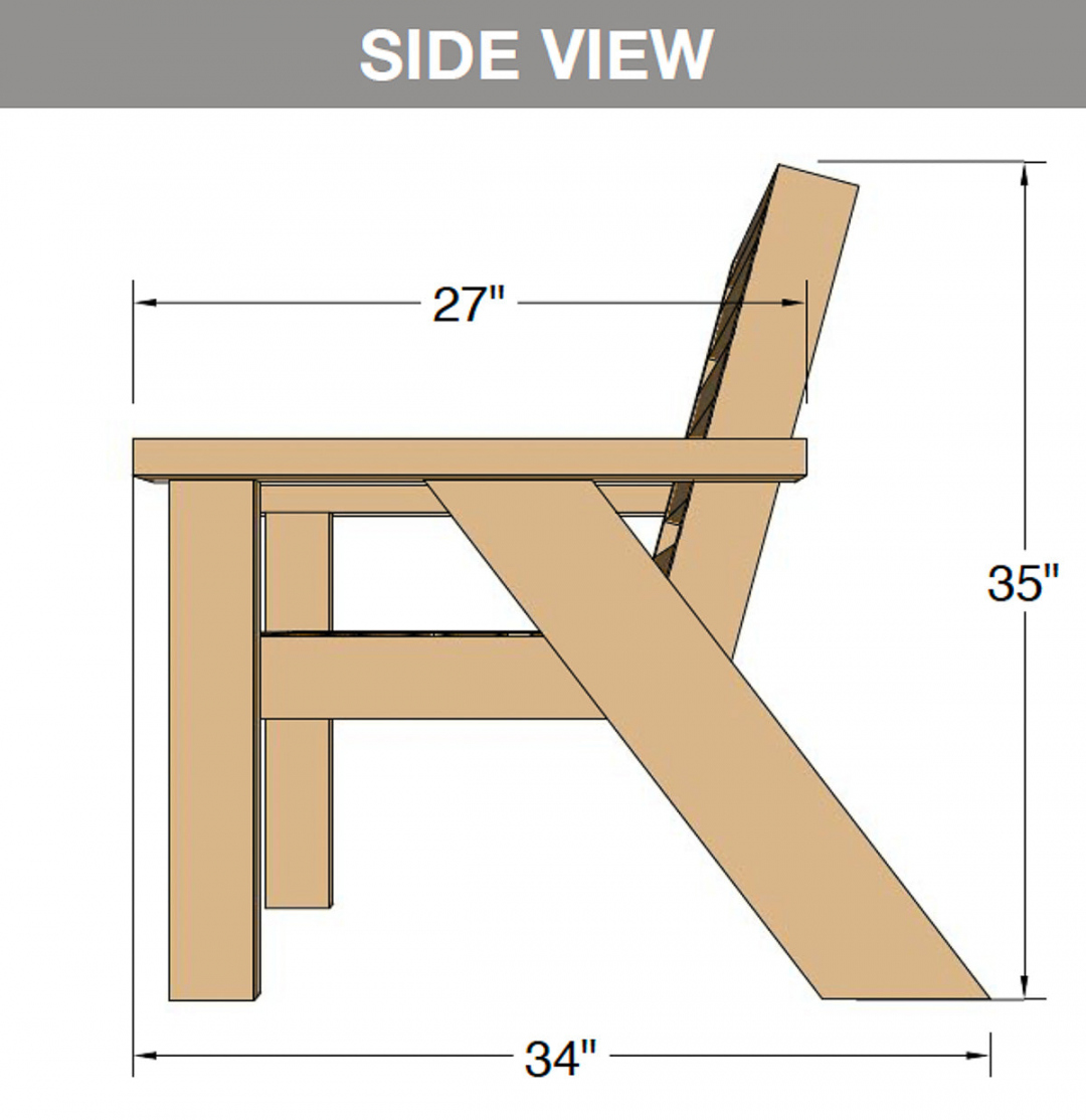 Outdoor Lounge Chair Woodworking Plans