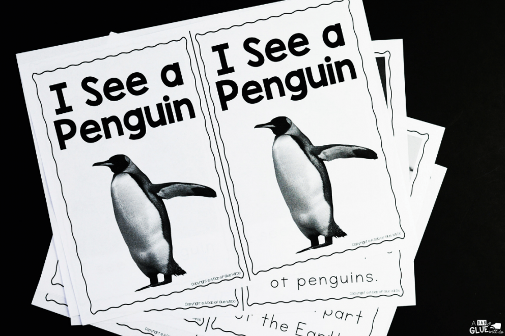 Penguin Emergent Reader - A Dab of Glue Will Do
