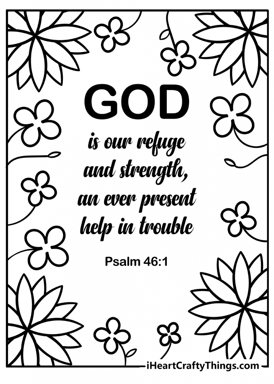 Printable Bible Verse Coloring Pages (Updated )