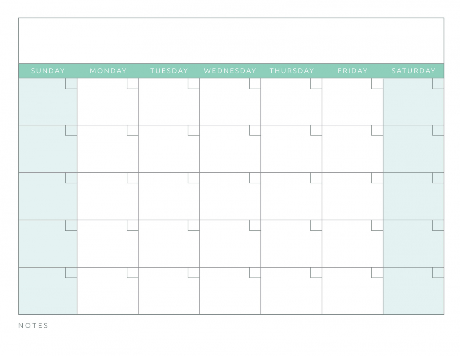 Printable Blank Calendar Templates - World of Printables
