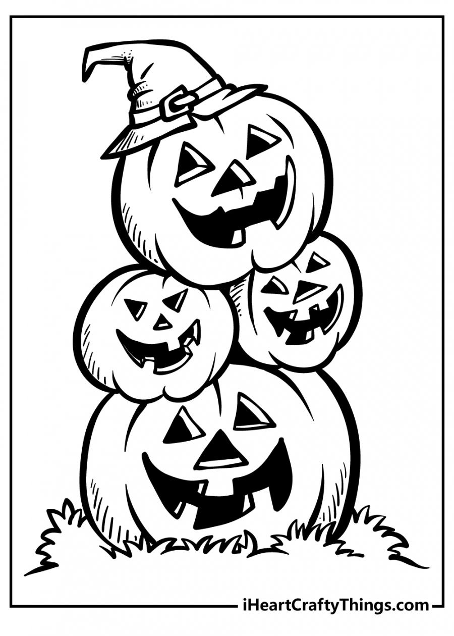 Printable Halloween Coloring Pages (Updated )