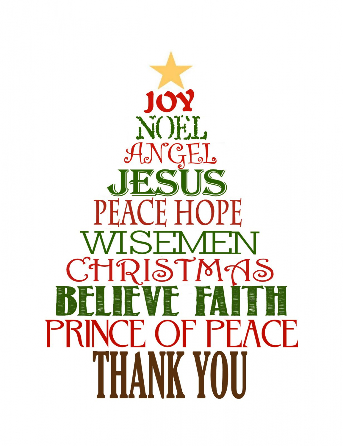 religious christmas thank you - Clip Art Library