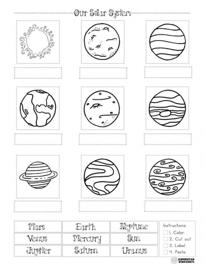 Solar System Worksheets - Superstar Worksheets