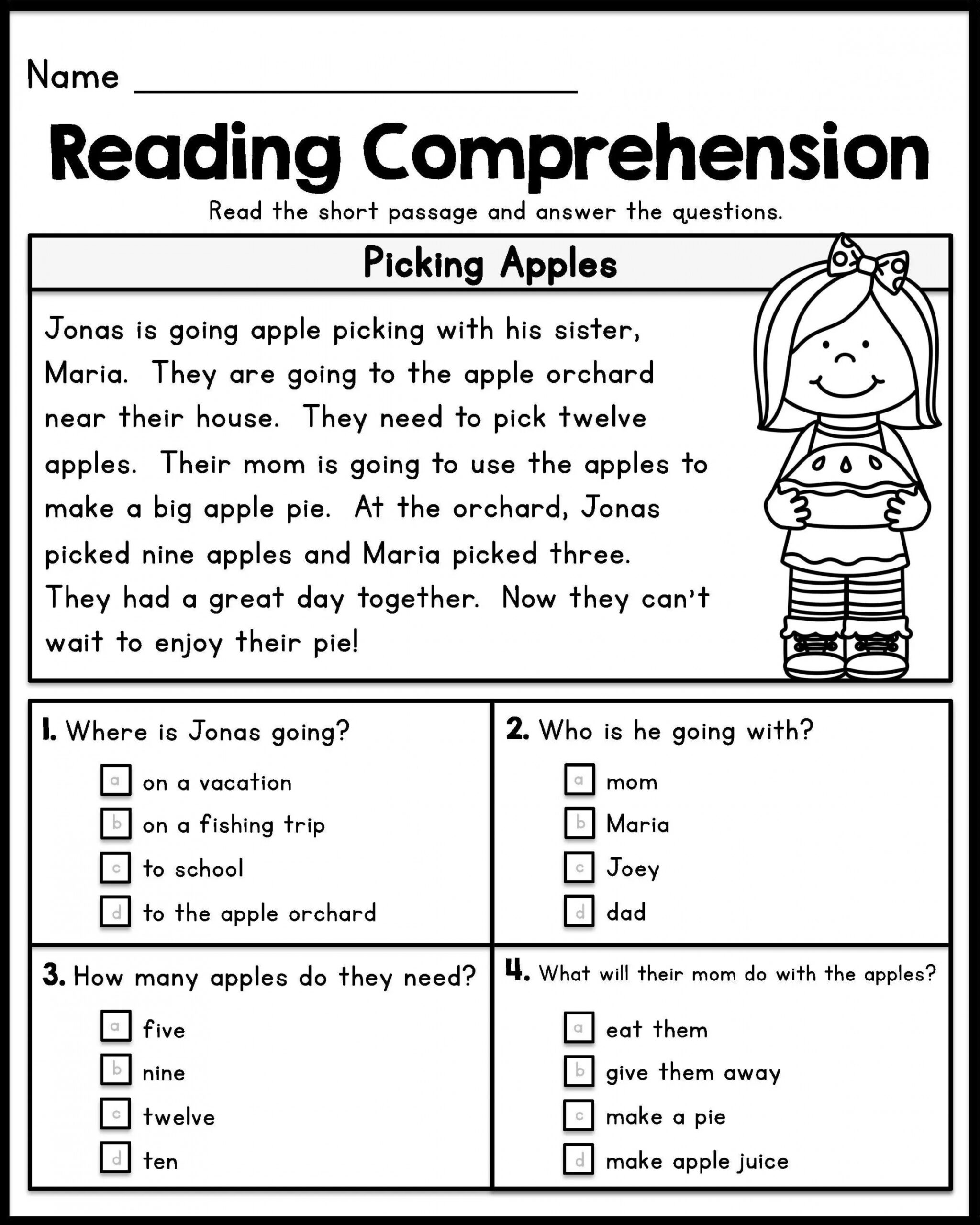 St Grade Reading Comprehension Worksheets Pdf is really a sheet