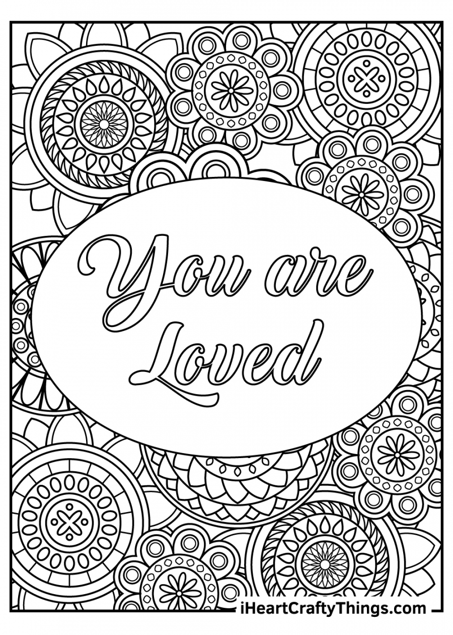 Stress Relief Coloring Pages (Updated )