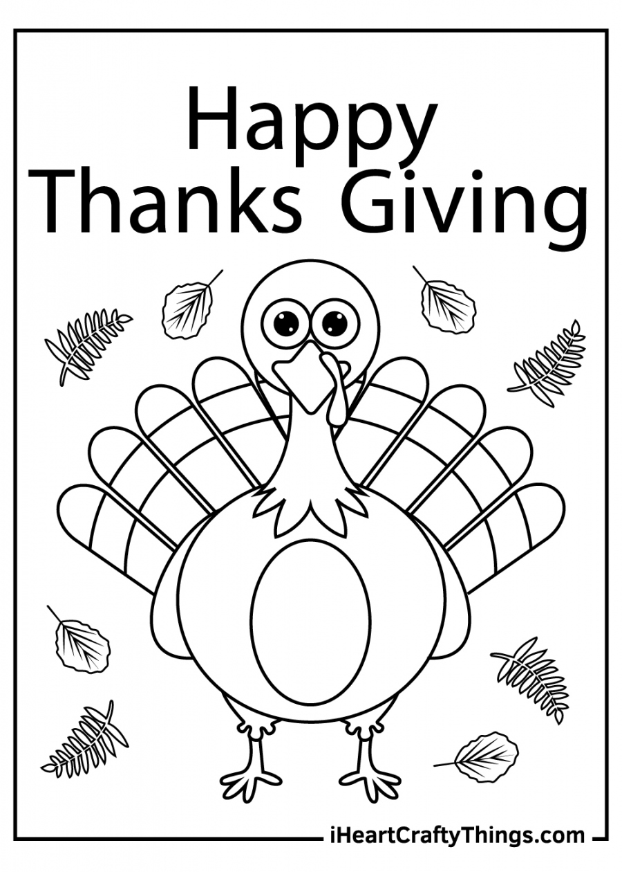 Thanksgiving Present Coloring Pages (Updated )