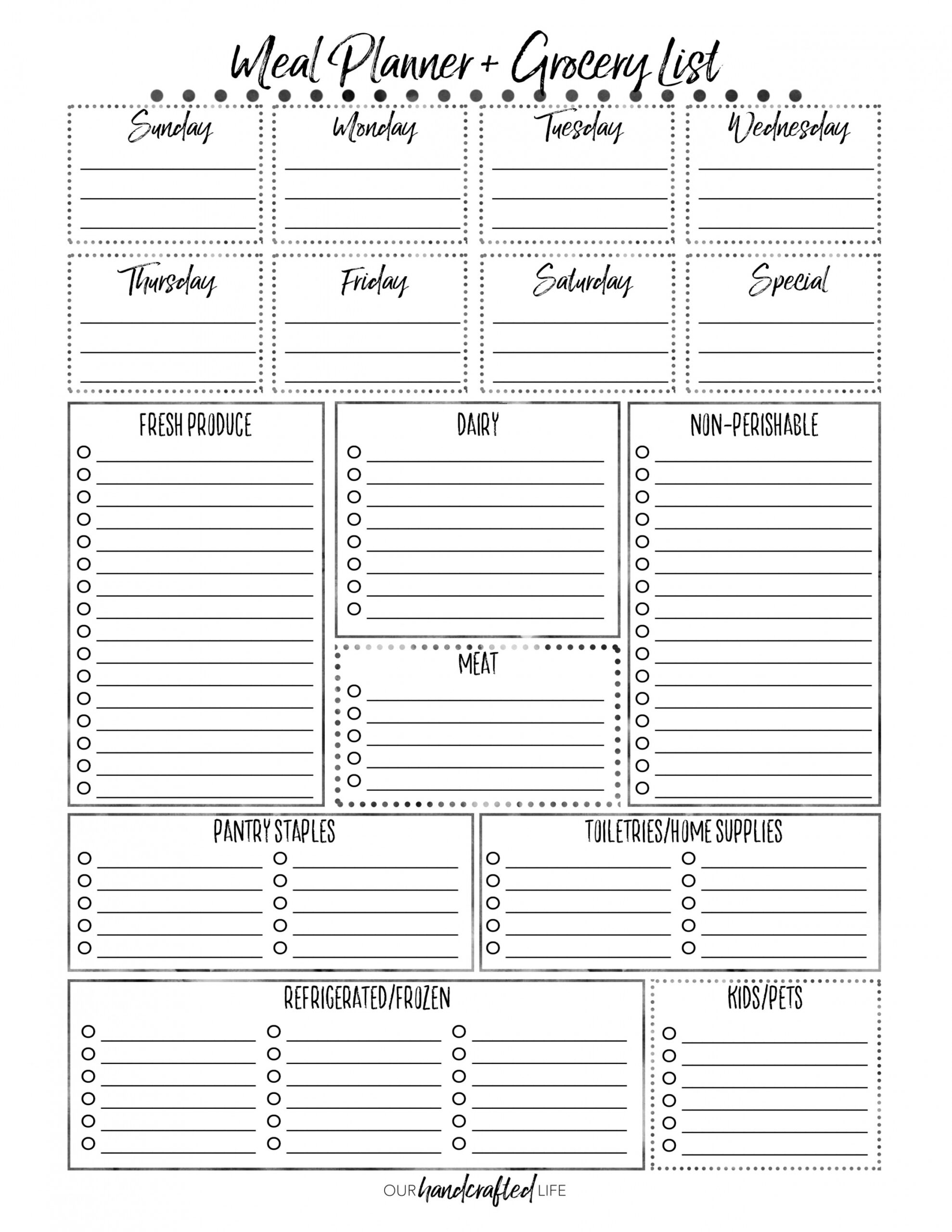 The Most Practical Meal Planner EVER - Our Handcrafted Life