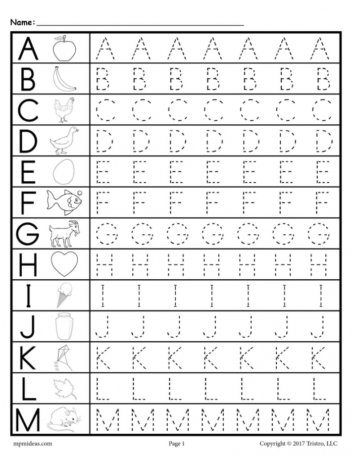 Uppercase Letter Tracing Worksheets! A-Z