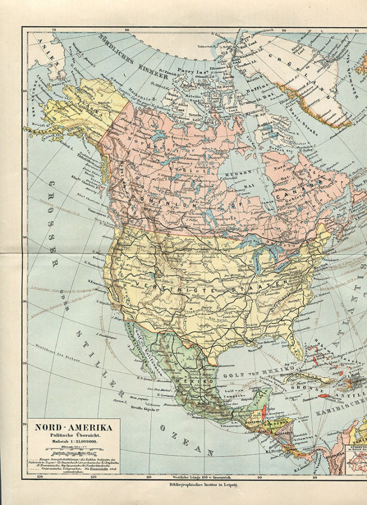Wonderful Free Printable Vintage Maps To Download - Pillar Box Blue