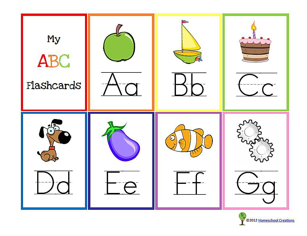 10 Sets Of Free, Printable Alphabet Flashcards pertaining to Free Printable ABC Flashcards With Pictures